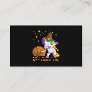 Tarjeta De Visita Turquía Unicornio bailando graciosos Chicas de Acc