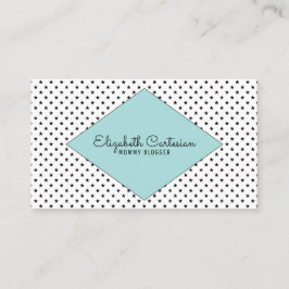 Tarjeta de visita Turquoise Modern Stars