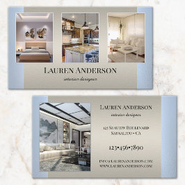 Tarjeta De Visita Tus Fotos Muestran Diseñador de Interiores