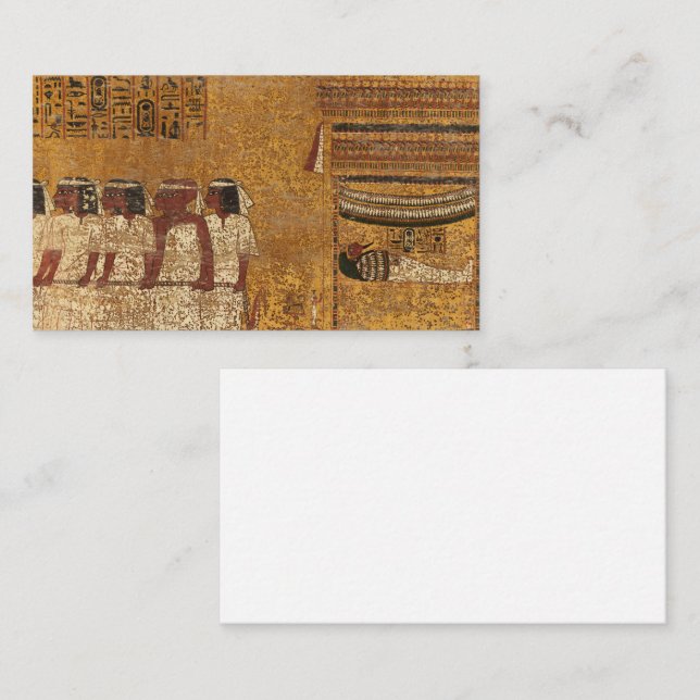 Tarjeta De Visita Tutankhamun Tomb, Muro Oriental (Anverso / Reverso)