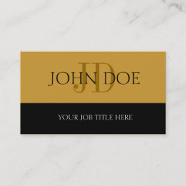 Tarjeta De Visita TuTítuloTrabajo! S Stripe Gold