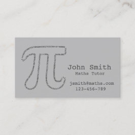 Tarjeta De Visita Tutor de matemáticas o matemáticas avanzadas estil