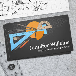 Tarjeta De Visita Tutor de matemáticas privado - Educador de matemát