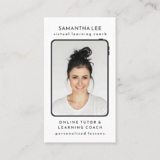 Tarjeta De Visita Tutor de pedagogía de entrenador virtual