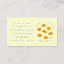 Tarjeta De Visita Tutor de primaria con motor Inspirador