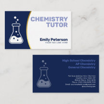 Tutor de Química | Acentos de Azul Marino y Oro