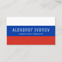 Tutor de ruso azul blanco y rojo