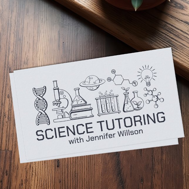 Tarjeta De Visita Tutoría de ciencia - Profesor (Subido por el creador)