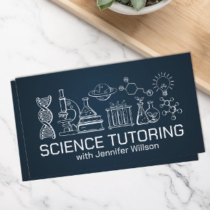 Tarjeta De Visita Tutoría de Ciencias - Profesor