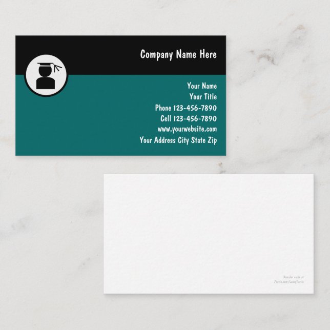 Tarjeta De Visita Tutoring Business Cards (Anverso / Reverso)
