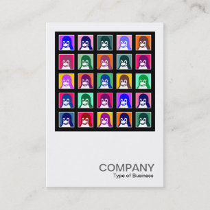 Tarjeta De Visita Tux cuadrado de la foto 045 - 25