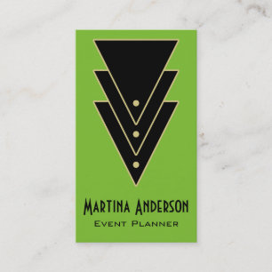 Tarjeta De Visita Tuxedo Art Deco moderno