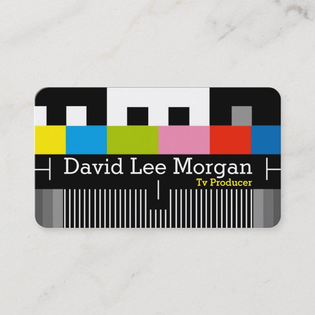 Tarjeta De Visita Tv Film Video Producer (Anverso)