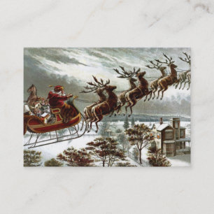Tarjeta De Visita Twas la noche antes del navidad