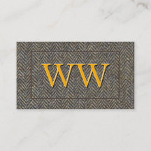 Tweed de la raspa de arenque del vintage y
