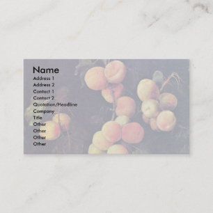 Tarjeta De Visita Twig De Peach De Flegel Georg