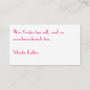 Tarjeta De Visita Typografische Visitenkarte