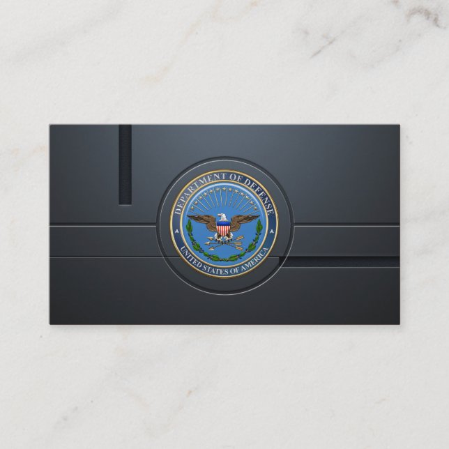 Tarjeta De Visita U.S. Emblema (DOD) del Departamento de Defensa (Anverso)