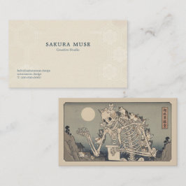 Tarjeta De Visita Ukiyo-e Inspired Business Card – Dramatic ZEN