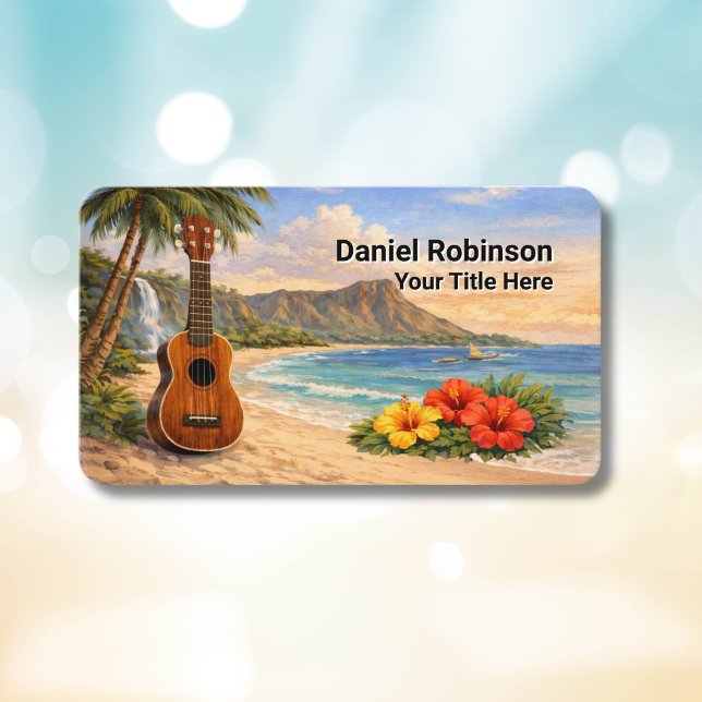 Tarjeta De Visita Ukulele Business Card Guitar and Uke (Subido por el creador)