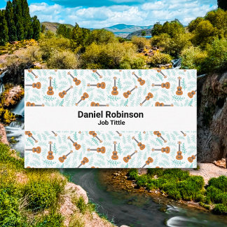 Tarjeta De Visita Ukulele patterns