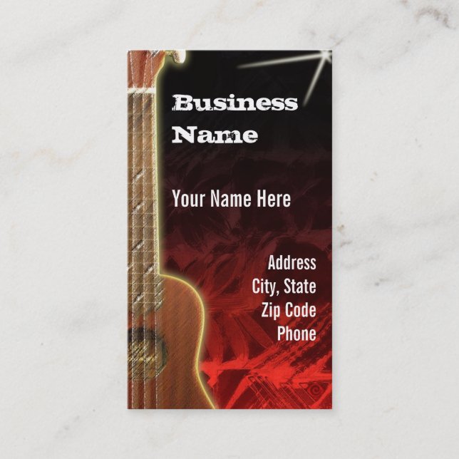 Tarjeta De Visita ukulele.red ~ bc (Anverso)