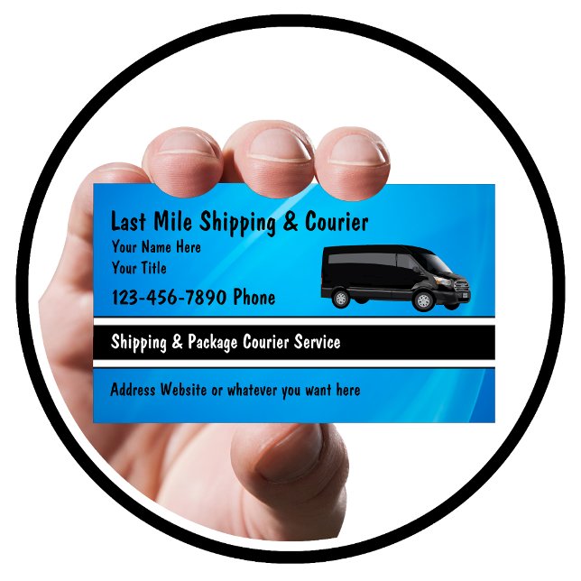 Tarjeta De Visita Última Mile Shipping & Courier (Subido por el creador)