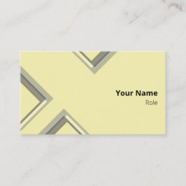 Tarjeta De Visita Últimas formas de triángulo geométrico amarillo