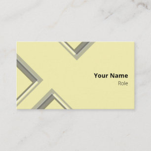Tarjeta De Visita Últimas formas de triángulo geométrico amarillo