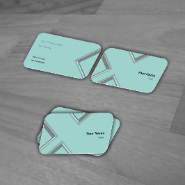 Tarjeta De Visita Últimas formas de triángulo geométrico de hielo