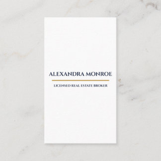 Tarjeta De Visita Ultra-Modern Real Estate Vertical Business Card