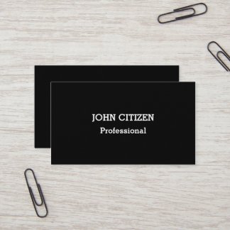 Tarjeta De Visita Ultra Thick Premium Professional Black