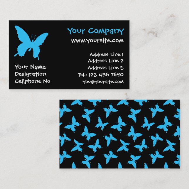 Tarjeta De Visita Ulysses Butterfly (Anverso / Reverso)