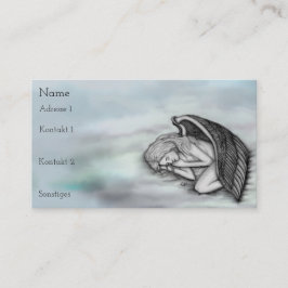 Tarjeta De Visita Un ángel durmiente en las nubes del cielo