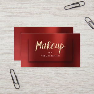 Tarjeta De Visita Un artista de maquillaje más astuto de Borgoña
