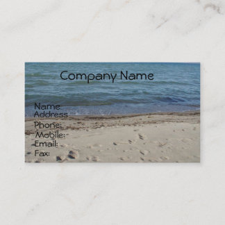 Tarjeta De Visita un día en el playa-Personalizar él