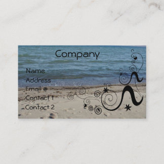 Tarjeta De Visita un día en el playa-Personalizar él
