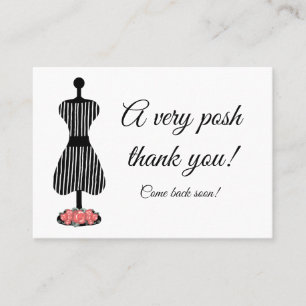 Tarjeta De Visita Un elegante le agradece