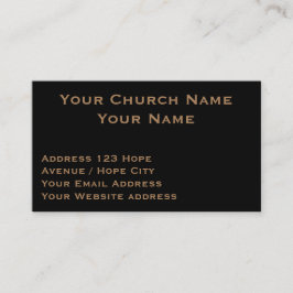 Tarjeta De Visita Un gesto religioso cristiano sobre el pastor negro