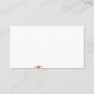 Tarjeta De Visita Un gráfico rojo vibrante presenta una creativa flo