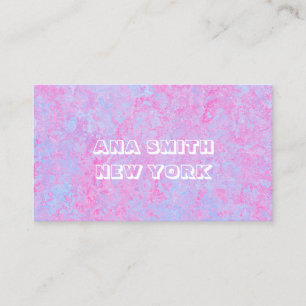 Tarjeta De Visita Un hermoso espectro rosa