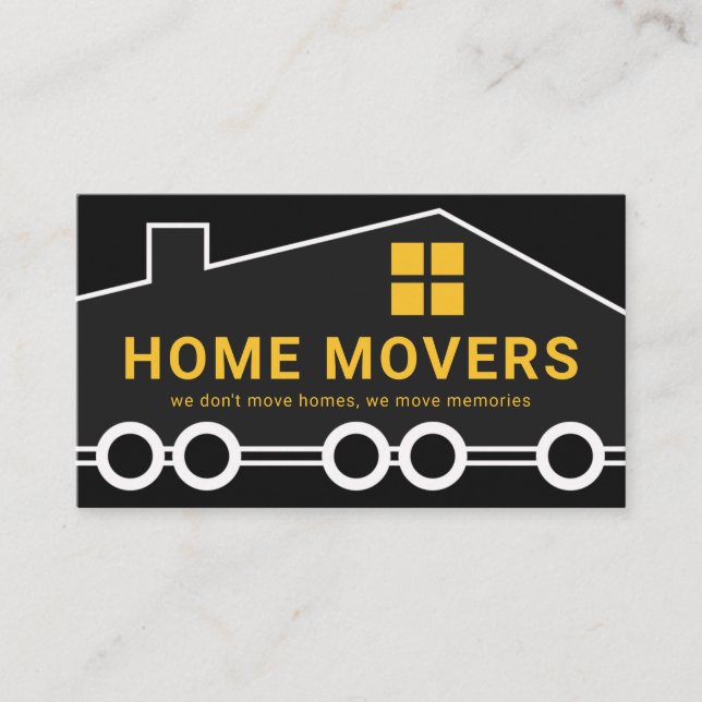Tarjeta De Visita Un Hogar Creativo Sobre Ruedas En Movimiento (Anverso)