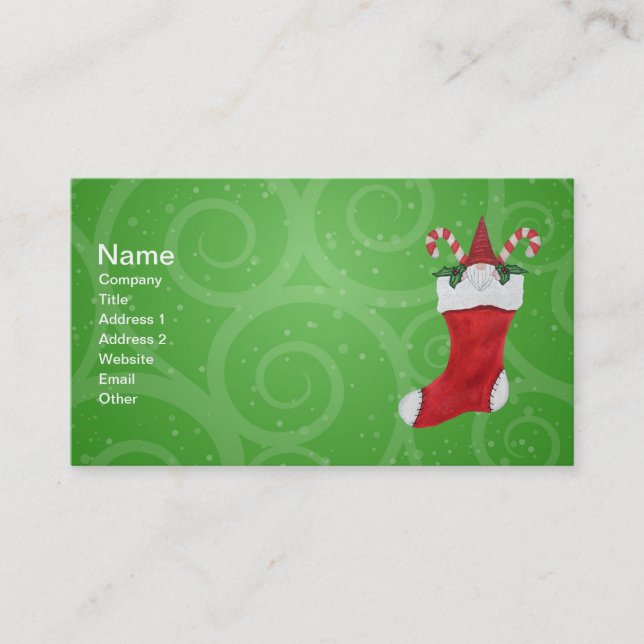 Tarjeta De Visita Un hogar de pequeños Navidades rebosante de canes  (Anverso)