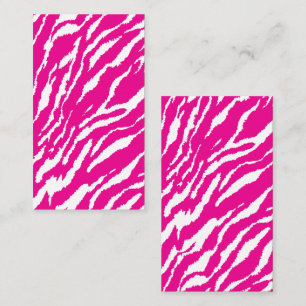 Tarjeta De Visita Un intrincado patrón floral en rosa y blanco, arte