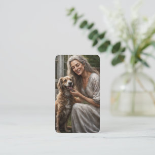 Tarjeta De Visita Un martes por la tarde con mi compañero de mutt Ma