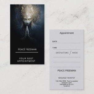 Tarjeta De Visita Un Momento de Gracia   Arte de Meditación