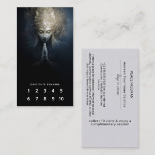 Tarjeta De Visita Un Momento de Gracia   Arte de Meditación