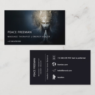 Tarjeta De Visita Un Momento de Gracia   Arte de Meditación