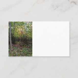 Tarjeta De Visita Un paseo del otoño