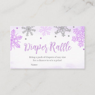Tarjeta De Visita Un pequeño parlanchina Baby Shower Diaper Raffle